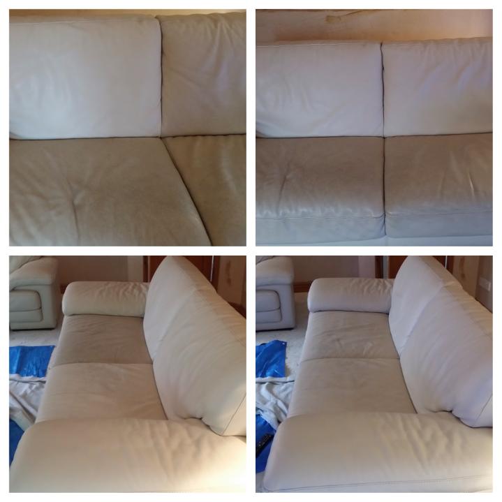 Removing one of the fifty shades of grey from a leather sofa